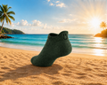 Dark Green Smiley Socks