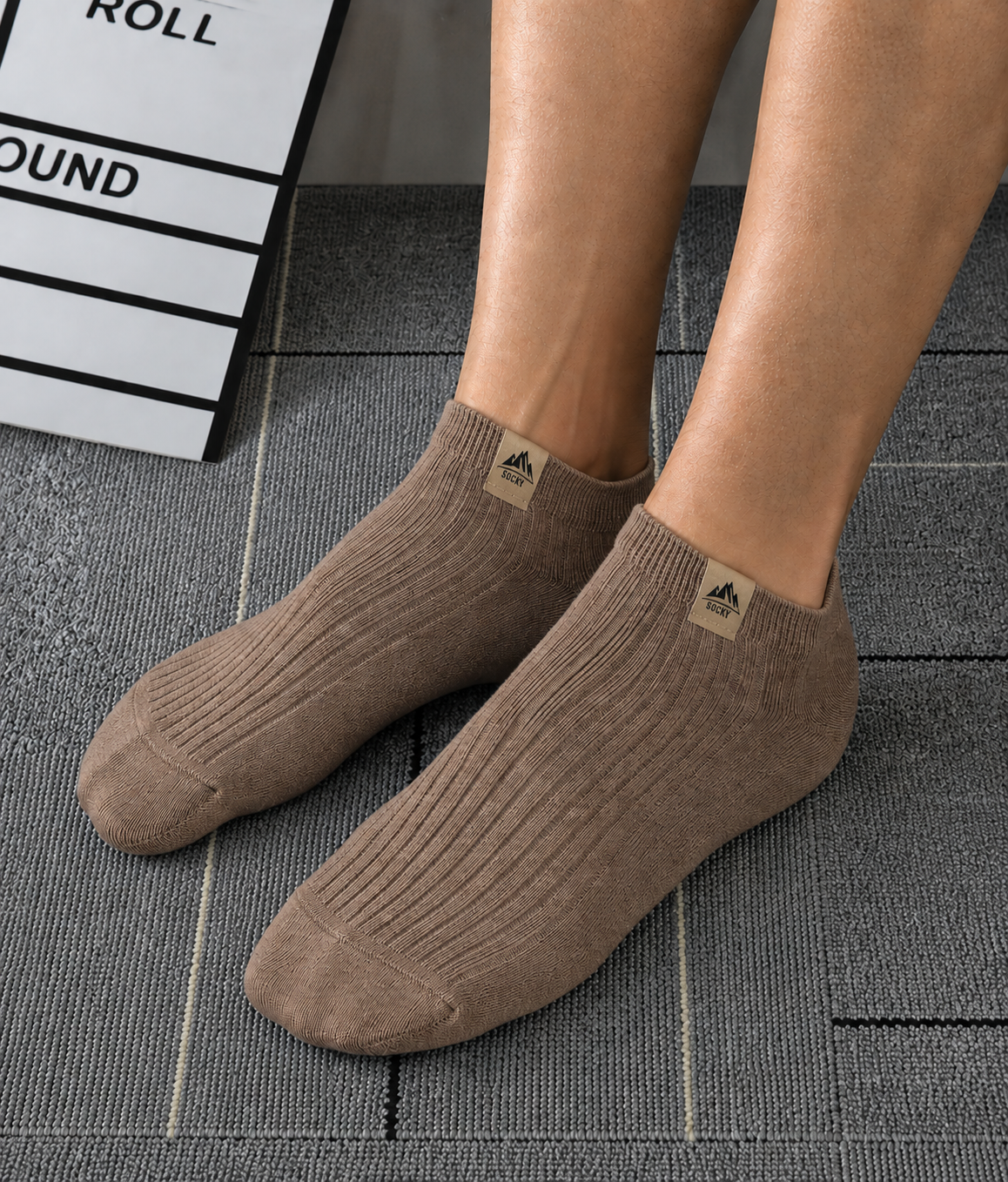 Light Brown Mountain Socks