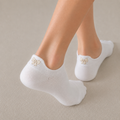 Embroidered Bowtie Socks