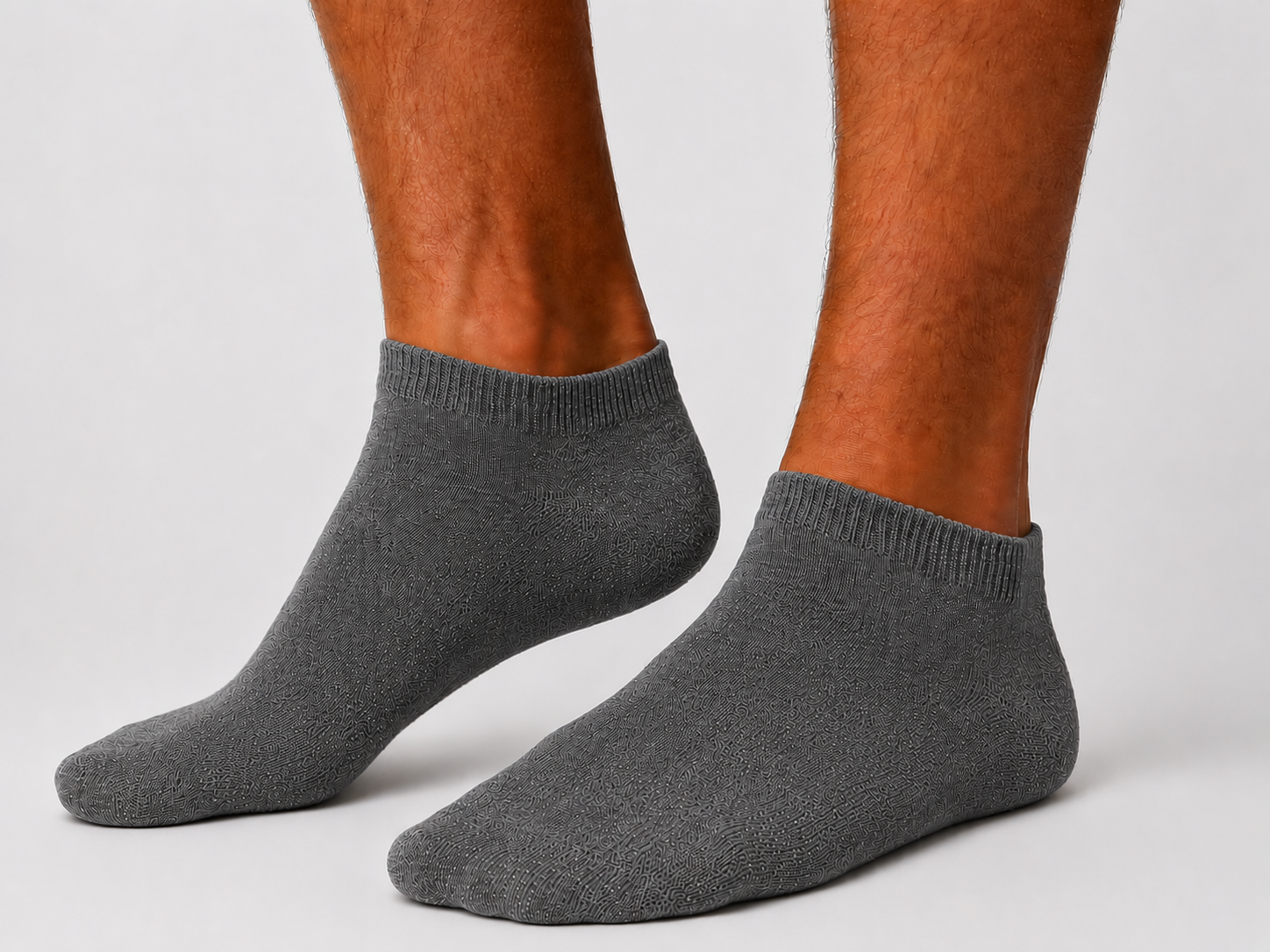 Solid Dark Grey Socks