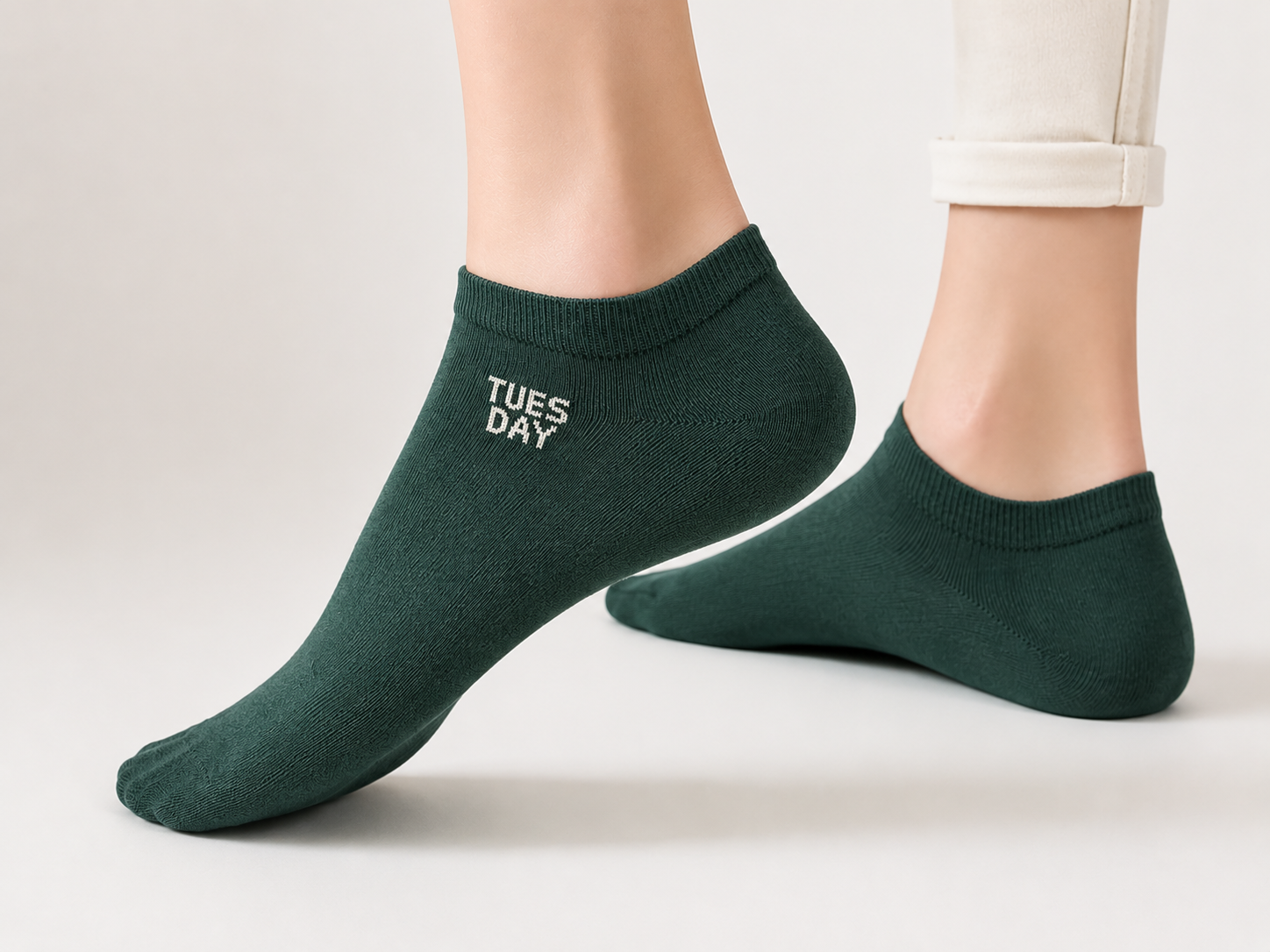 Tuesday Socks (dark green)