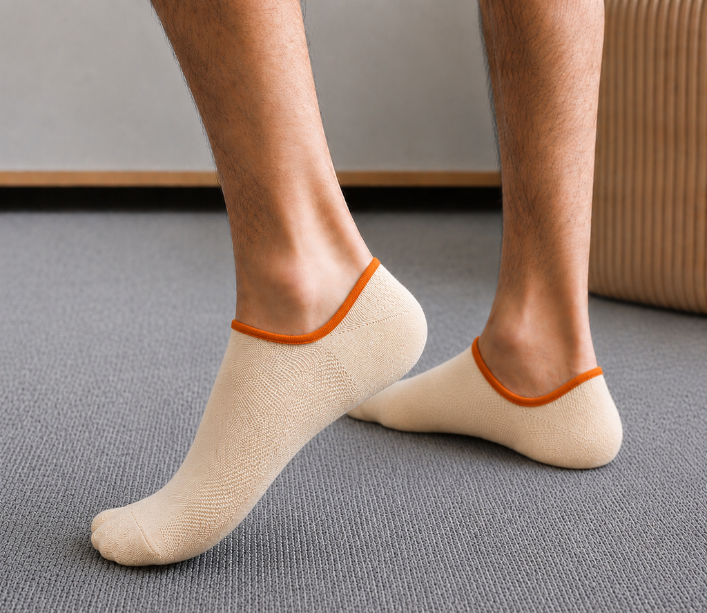 Cream Ankle Socks