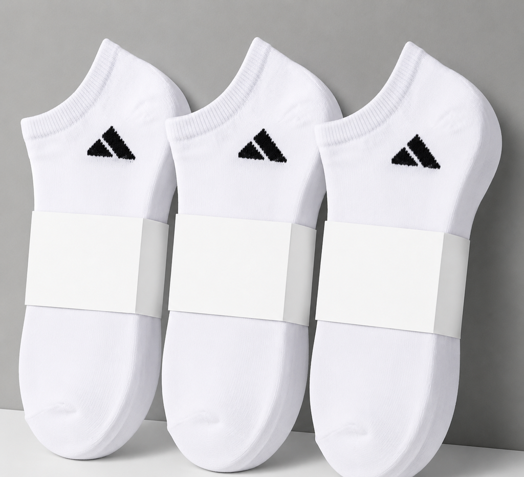 White Adidas Socks