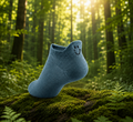 Cyan Smiley Socks