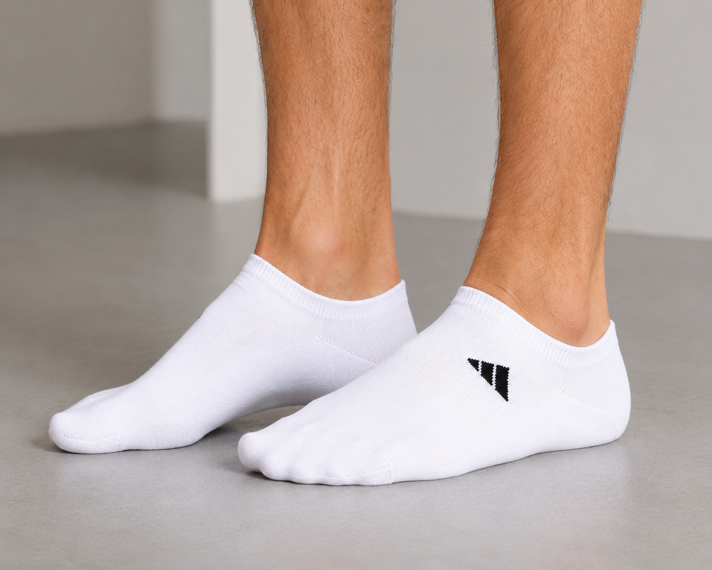 White Adidas Socks